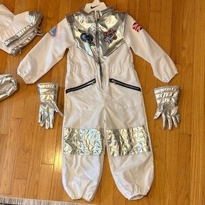 Kids Astronaut Costume with Silver Accents for 4-5 year old
